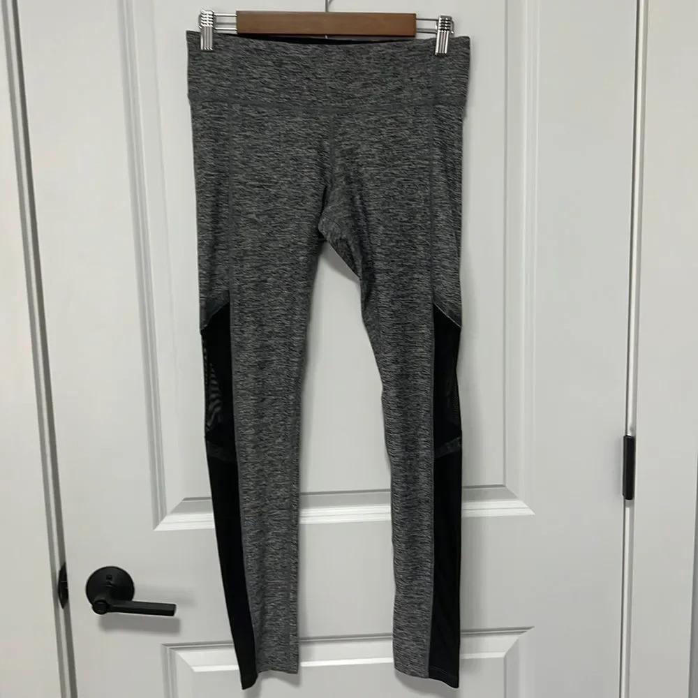 PINK by Victoria Secret Ultimate Gray Active Sheer Black Leggings size S/P